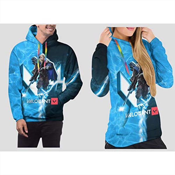 Game Valorant Hoodies - Sova 3D Unisex Hooded Pullover Sweatshirt