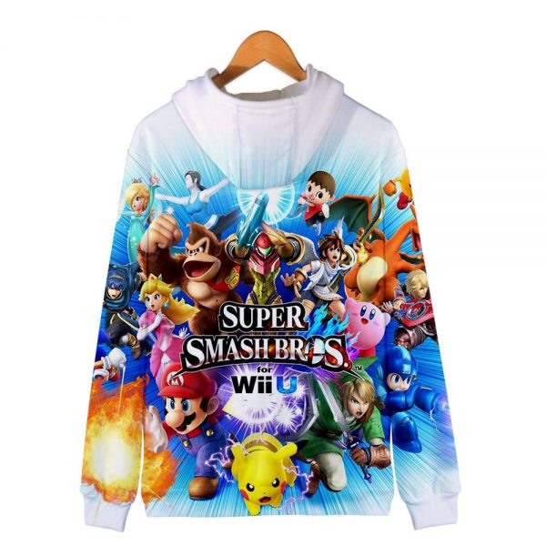 Games Super Mario Hoodies - Super Smash Bros 3D Hoodie Outerwear