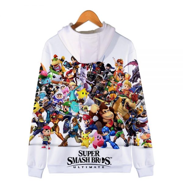 Games Super Mario Hoodies - Super Smash Bros 3D Hoodie Outerwear