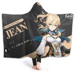 Genshin Impact Hooded Blanket - 3D Print Thick Blanket for Kids Teens Adults