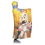 Genshin Impact Hooded Blanket - 3D Print Thick Blanket for Kids Teens Adults