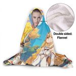 Genshin Impact Hooded Blanket - 3D Print Thick Blanket for Kids Teens Adults