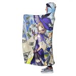 Genshin Impact Hooded Blanket - 3D Print Thick Blanket for Kids Teens Adults