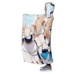 Genshin Impact Hooded Blanket - 3D Print Thick Blanket for Kids Teens Adults