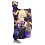 Genshin Impact Hooded Blanket - 3D Print Thick Blanket for Kids Teens Adults