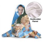 Genshin Impact Hooded Blanket - 3D Print Thick Blanket for Kids Teens Adults