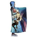 Genshin Impact Hooded Blanket - 3D Print Thick Blanket for Kids Teens Adults