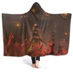 Genshin Impact Hooded Blanket - 3D Print Thick Blanket for Kids Teens Adults