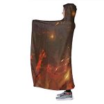 Genshin Impact Hooded Blanket - 3D Print Thick Blanket for Kids Teens Adults