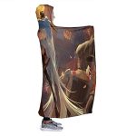 Genshin Impact Hooded Blanket - 3D Print Thick Blanket for Kids Teens Adults