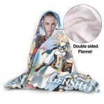 Genshin Impact Hooded Blanket - 3D Print Thick Blanket for Kids Teens Adults