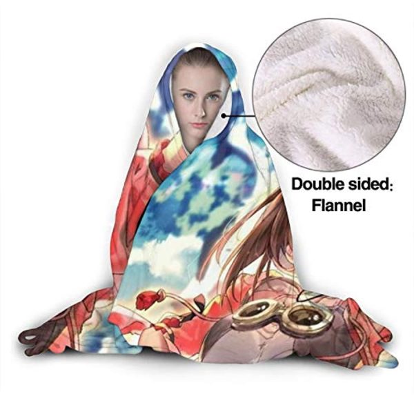 Genshin ImPact Hooded Blanket - Cozy Thick Hooded Blanket