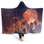 Genshin ImPact Hooded Blanket - Cozy Thick Hooded Blanket