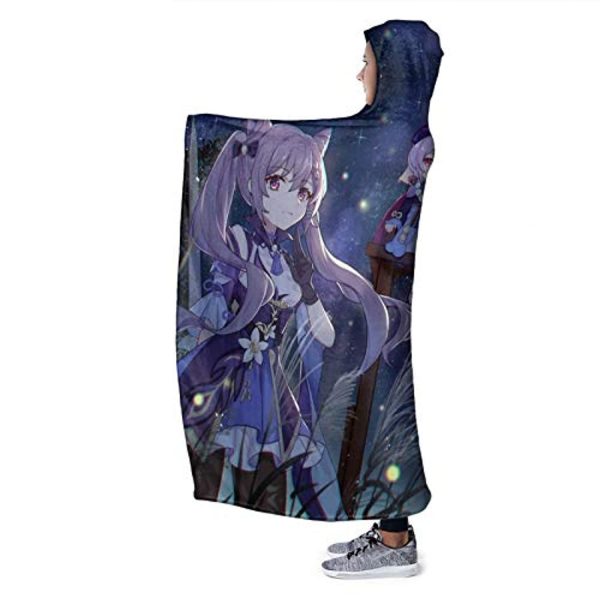 Genshin ImPact Hooded Blanket - Cozy Thick Hooded Blanket