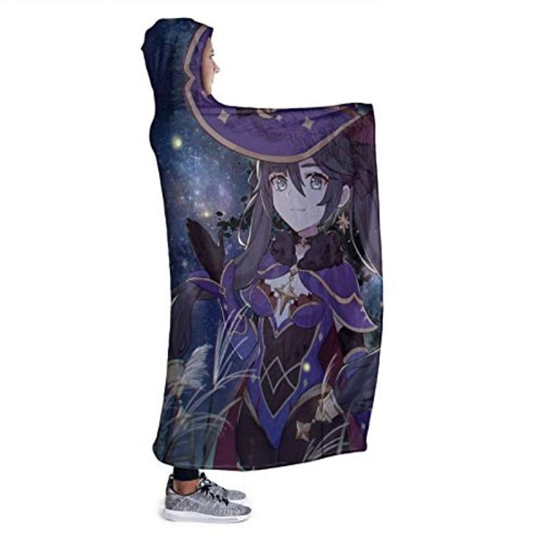 Genshin ImPact Hooded Blanket - Cozy Thick Hooded Blanket