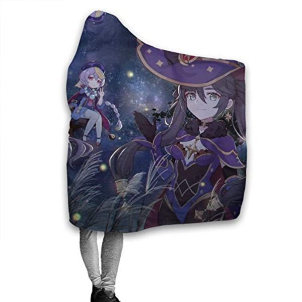 Genshin ImPact Hooded Blanket - Cozy Thick Hooded Blanket