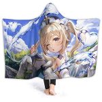 Genshin ImPact Hooded Blanket - Cozy Thick Hooded Blanket