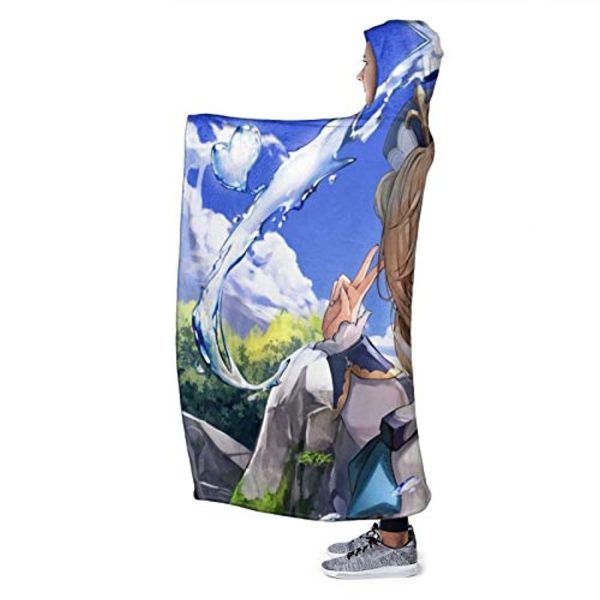 Genshin ImPact Hooded Blanket - Cozy Thick Hooded Blanket