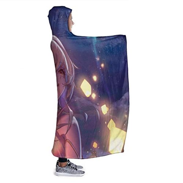 Genshin ImPact Hooded Blanket - Cozy Thick Hooded Blanket