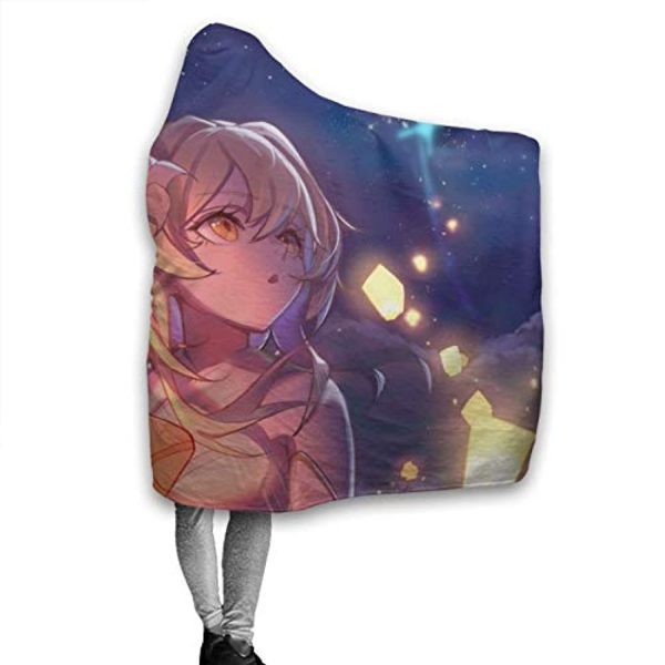 Genshin ImPact Hooded Blanket - Cozy Thick Hooded Blanket
