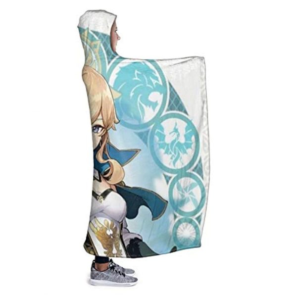 Genshin ImPact Hooded Blanket - Jean Cozy Thick Hooded Blanket