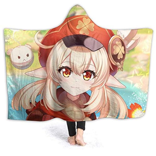 Genshin ImPact Hooded Blanket - Klee Cozy Thick Hooded Blanket