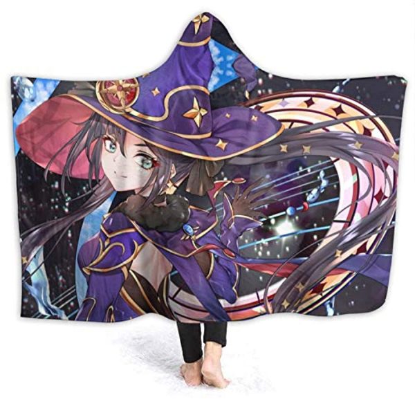 Genshin ImPact Hooded Blanket - Lisa Cozy Thick Hooded Blanket