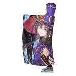 Genshin ImPact Hooded Blanket - Lisa Cozy Thick Hooded Blanket