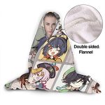 Genshin ImPact Hooded Blanket - Lisa Kaeya Jean Amber Cozy Thick Hooded Blanket