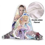 Genshin ImPact Hooded Blanket - Lisa Kaeya Jean Amber Cozy Thick Hooded Blanket