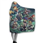 Genshin ImPact Hooded Blanket - Lisa Kaeya Jean Amber Cozy Thick Hooded Blanket