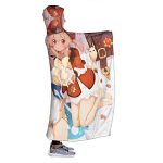 Genshin ImPact Hooded Blanket - Lisa Kaeya Jean Amber Cozy Thick Hooded Blanket