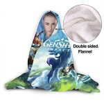 Genshin ImPact Hooded Blanket -  Lisa Kaeya Jean Amber Cozy Thick Hooded Blanket