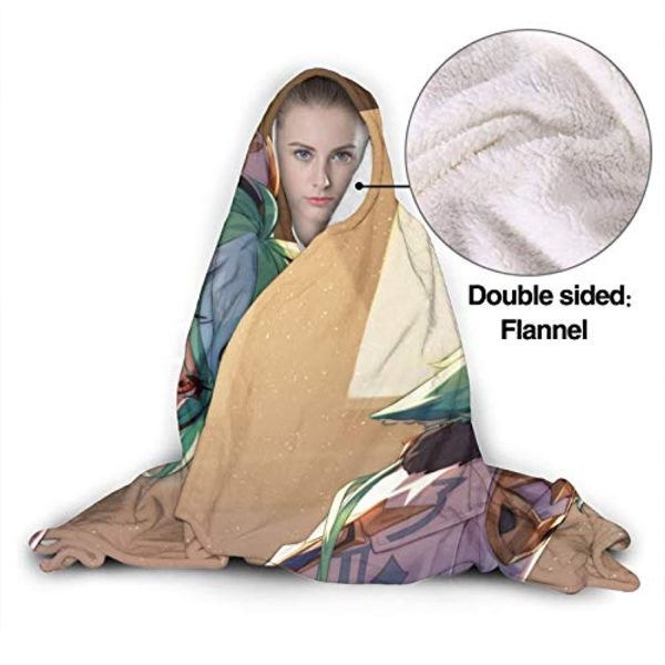 Genshin ImPact Hooded Blanket - Sucrose Cozy Thick Hooded Blanket