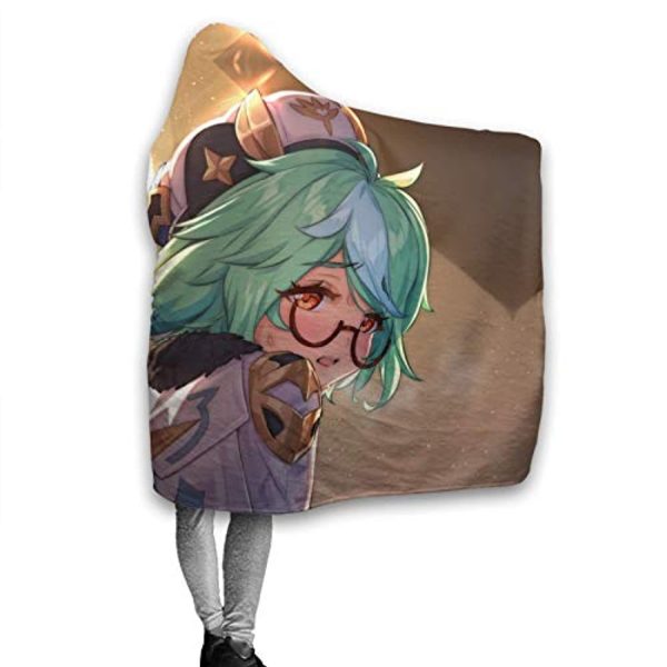 Genshin ImPact Hooded Blanket - Sucrose Cozy Thick Hooded Blanket