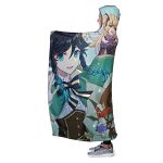 Genshin ImPact Hooded Blanket - Sucrose Klee Cozy Thick Hooded Blanket