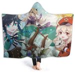 Genshin ImPact Hooded Blanket - Sucrose Klee Cozy Thick Hooded Blanket