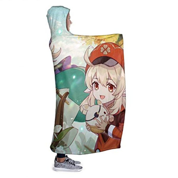 Genshin ImPact Hooded Blanket - Sucrose Klee Cozy Thick Hooded Blanket