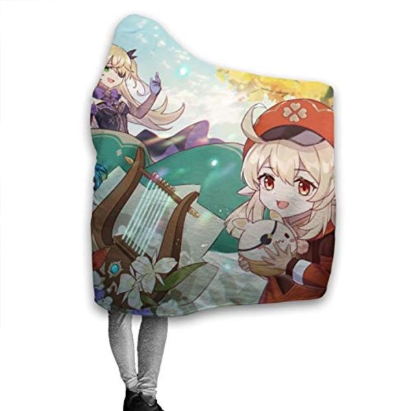 Genshin ImPact Hooded Blanket - Sucrose Klee Cozy Thick Hooded Blanket