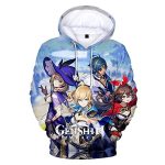 Genshin Impact Hoodies - 3D Game Pullover Hoodie