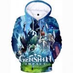 Genshin Impact Hoodies - 3D Game Pullover Hoodie