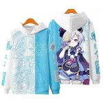Genshin Impact Hoodies - 3D Hooded Pullover Long Sleeve Casual Streetwear
