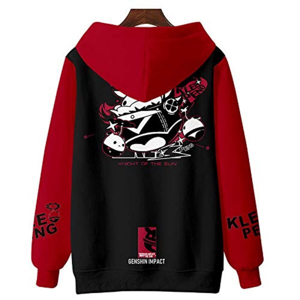 Genshin Impact Hoodies - 3D Hooded Zip Up Long Sleeve Casual Streetwear