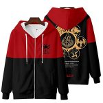 Genshin Impact Hoodies - 3D Hooded Zip Up Long Sleeve Casual Streetwear