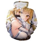 Genshin Impact Hoodies - Amber 3D Game Pullover Hooded Sweatshirt