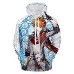 Genshin Impact Hoodies - Tartaglia 3D Game Pullover Hooded Sweatshirt