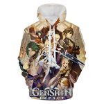 Genshin Impact Hoodies - Tartaglia 3D Game Pullover Hooded Sweatshirt