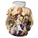 Genshin Impact Hoodies - Tartaglia 3D Game Pullover Hooded Sweatshirt