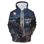 Genshin Impact Hoodies - Xiao 3D Game Pullover Hoodie