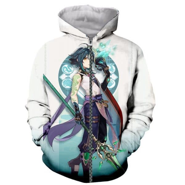 Genshin Impact Long Sleeves 3D Print Hoodies Sweatshirt